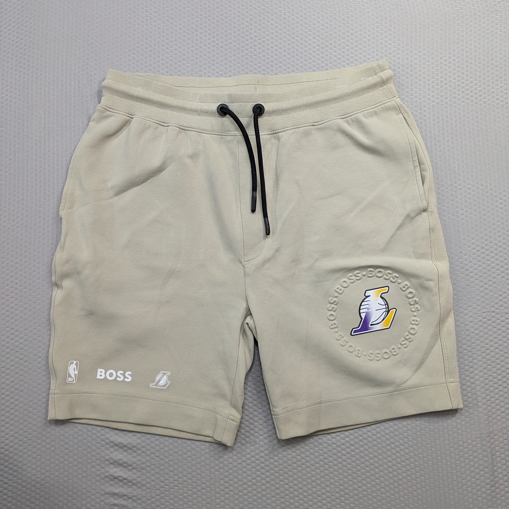 Hugo Boss X NBA Los Angeles Lakers Men’s Shorts Slam Dunk Shorts Beige Size S